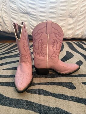 Classic Pink Western Cowboy Boots for Girls